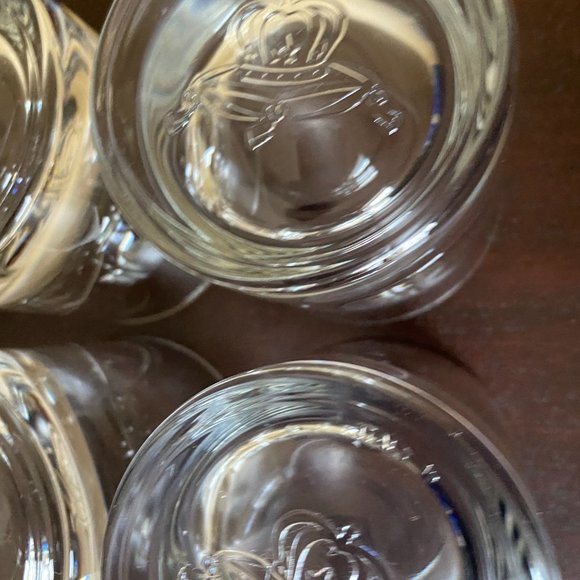 Crown Royal Whiskey Rocks Low Ball Cocktail Drinkware Barware Set Of 4 - Picture 6 of 9